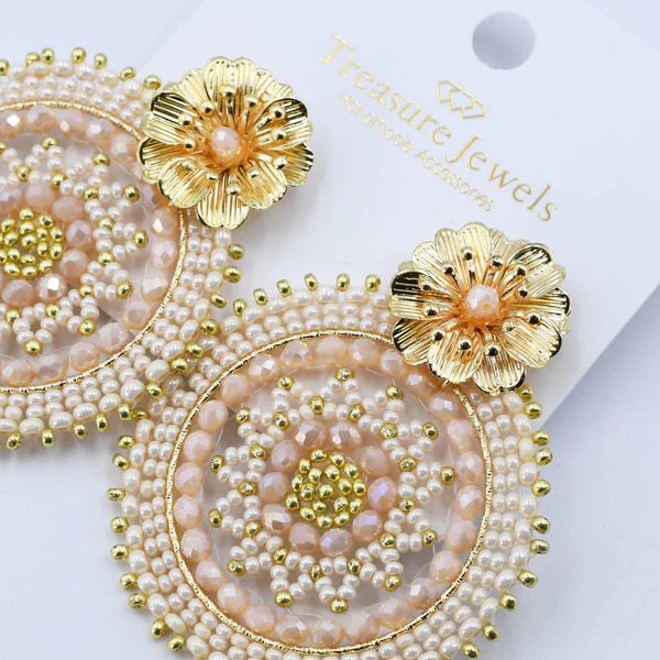 TJ Eternal Flower Nude Earring