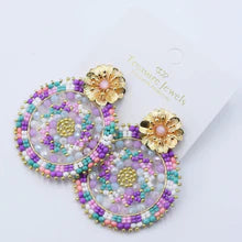 TJ Eternal Flower Pastel Earring