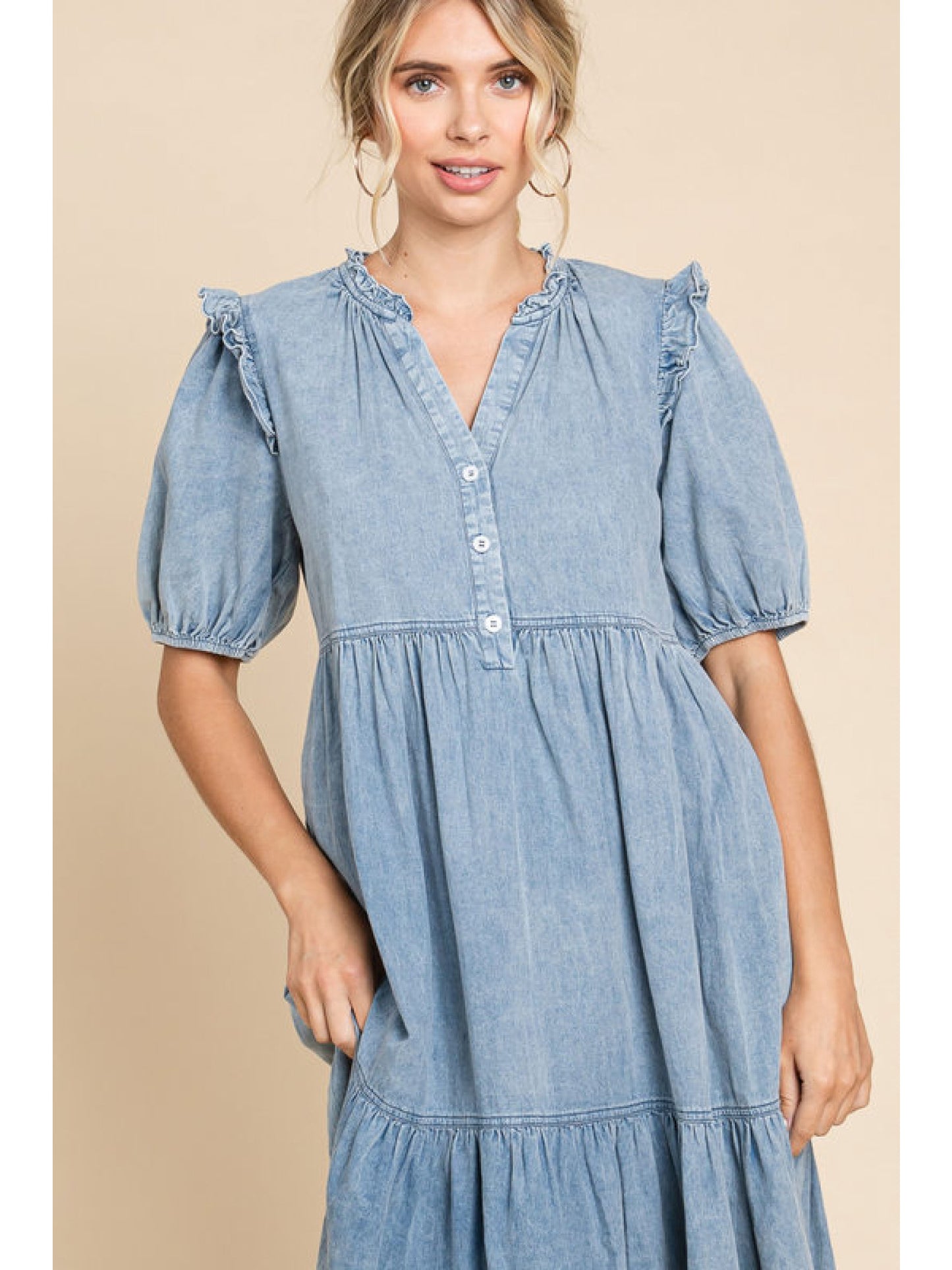 Denim Midi Dress